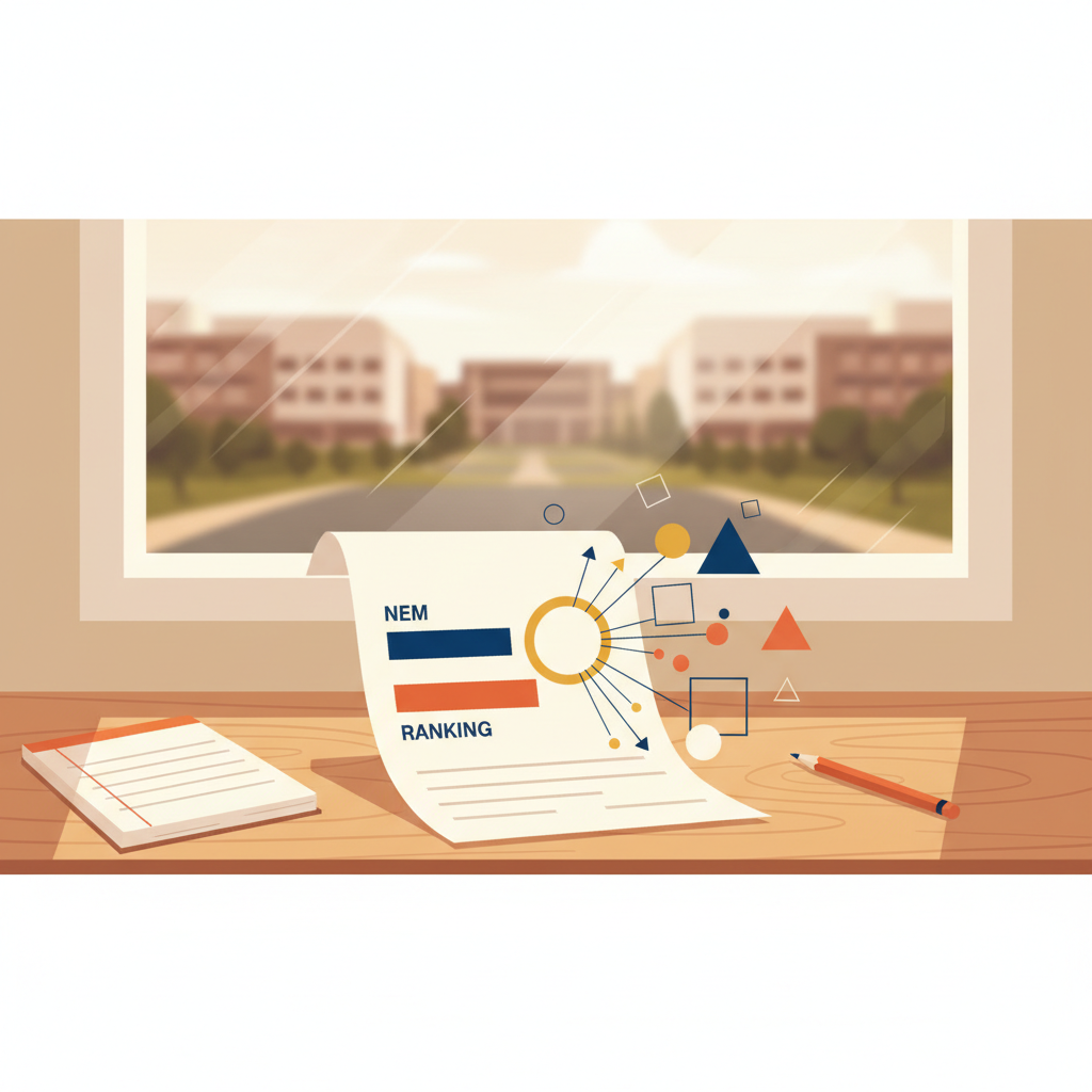 Imagen destacada del artículo "El impacto del NEM y ranking de notas como factores fijos en tus resultados de postulación". Temas: nem y ranking de notas. Blog resultadospaes.cl sobre PAES 2026, Admisión 2027 y Filadd.